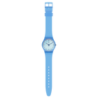 Reloj Swatch Swan Ocean de hombre pulsera de caucho - Detalle de esfera