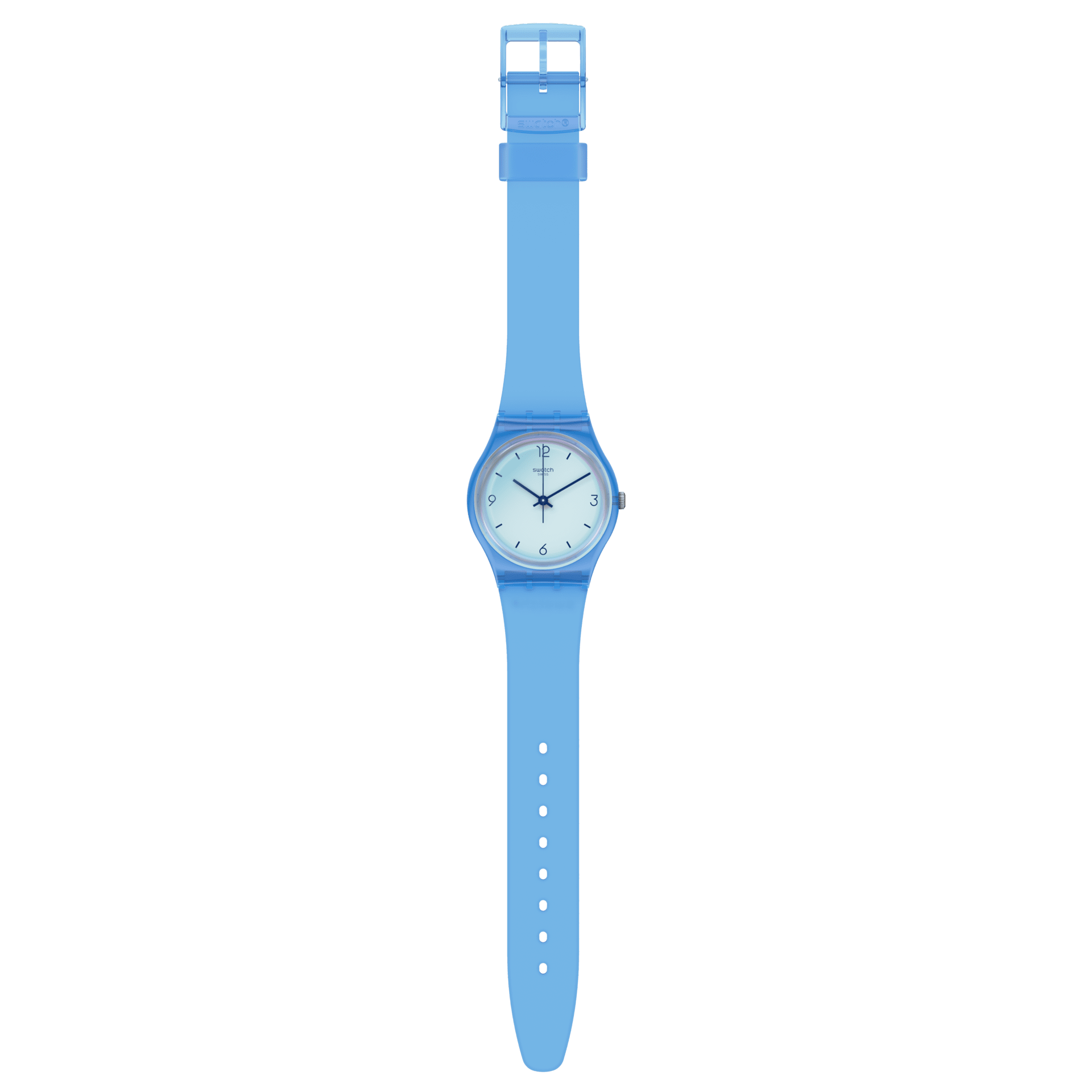 Reloj Swatch Swan Ocean de hombre pulsera de caucho - Detalle de esfera