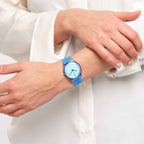 Reloj Swatch Swan Ocean de hombre pulsera de caucho - Vista trasera