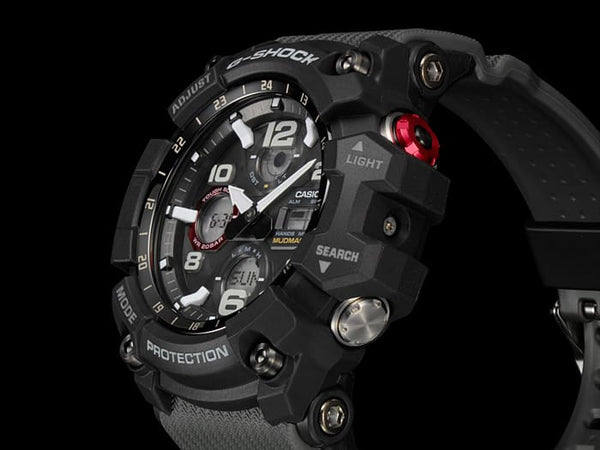 100-1A8 Reloj G-Shock Mudmaster de hombre correa de resina - Vista lateral