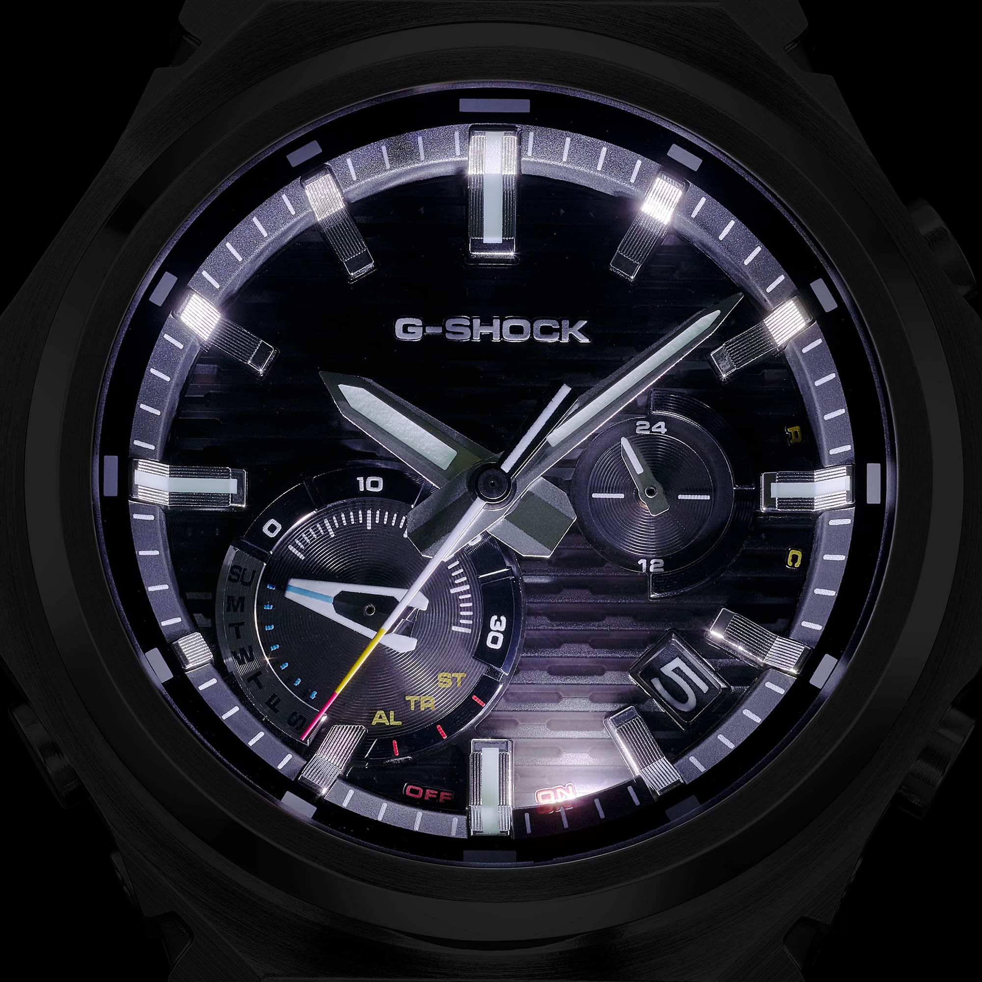 B1000D-1A Reloj G-Shock de hombre correa de metal - Vista trasera