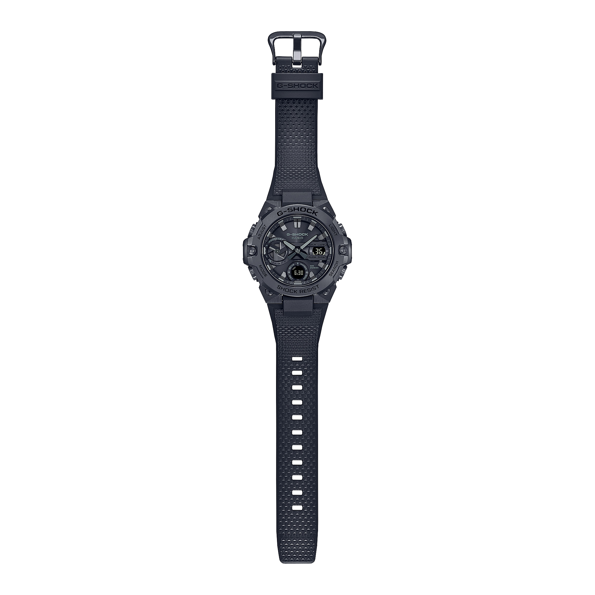 B400BB-1A Reloj G-Shock Hombre Correa Resina Negro - Vista trasera