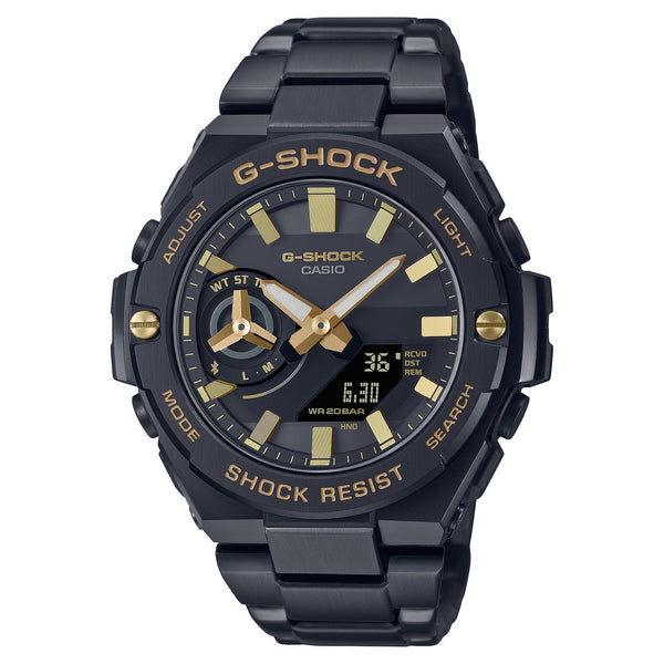 B500BD Reloj G-Shock G-Steel Hombre Acero Negro Dorado - Reloj original en Guatemala