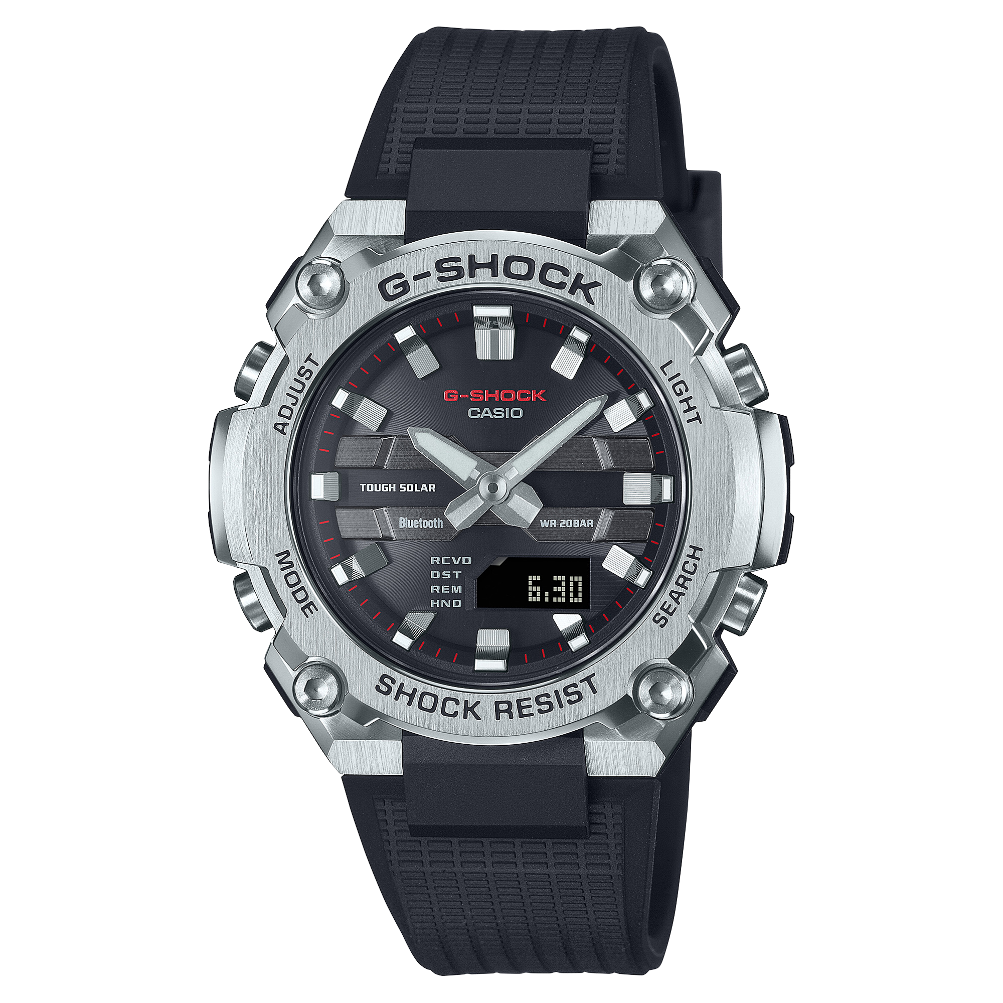 B600-1A Reloj G-Shock Hombre Caja Acero Resina Negra - Reloj original en Guatemala