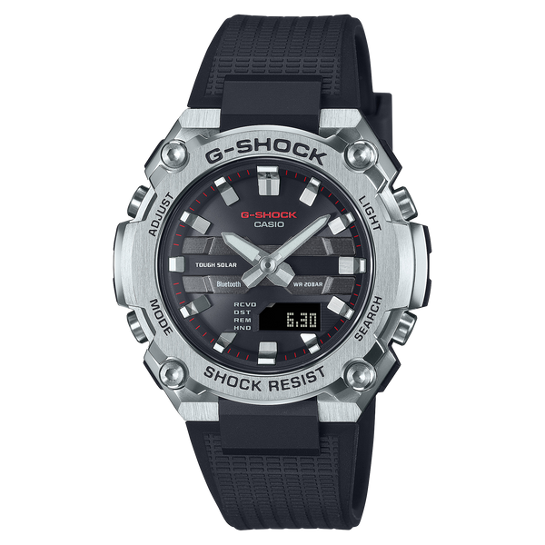 B600-1A Reloj G-Shock Hombre Caja Acero Resina Negra - Reloj original en Guatemala