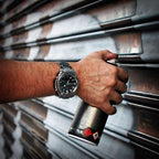 S110D Reloj G-Shock G-Steel Hombre Acero Esfera Negra - Vista trasera