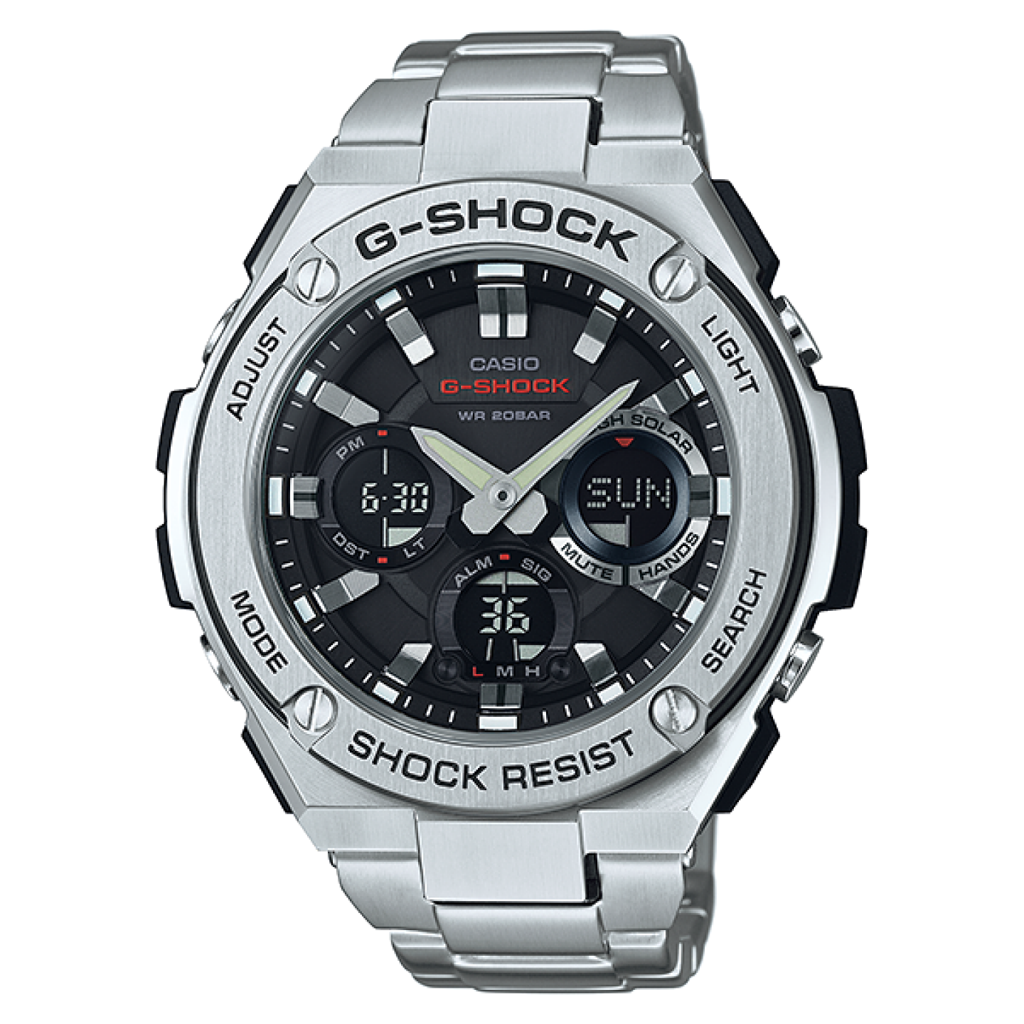 S110D Reloj G-Shock G-Steel Hombre Acero Esfera Negra - Reloj original en Guatemala