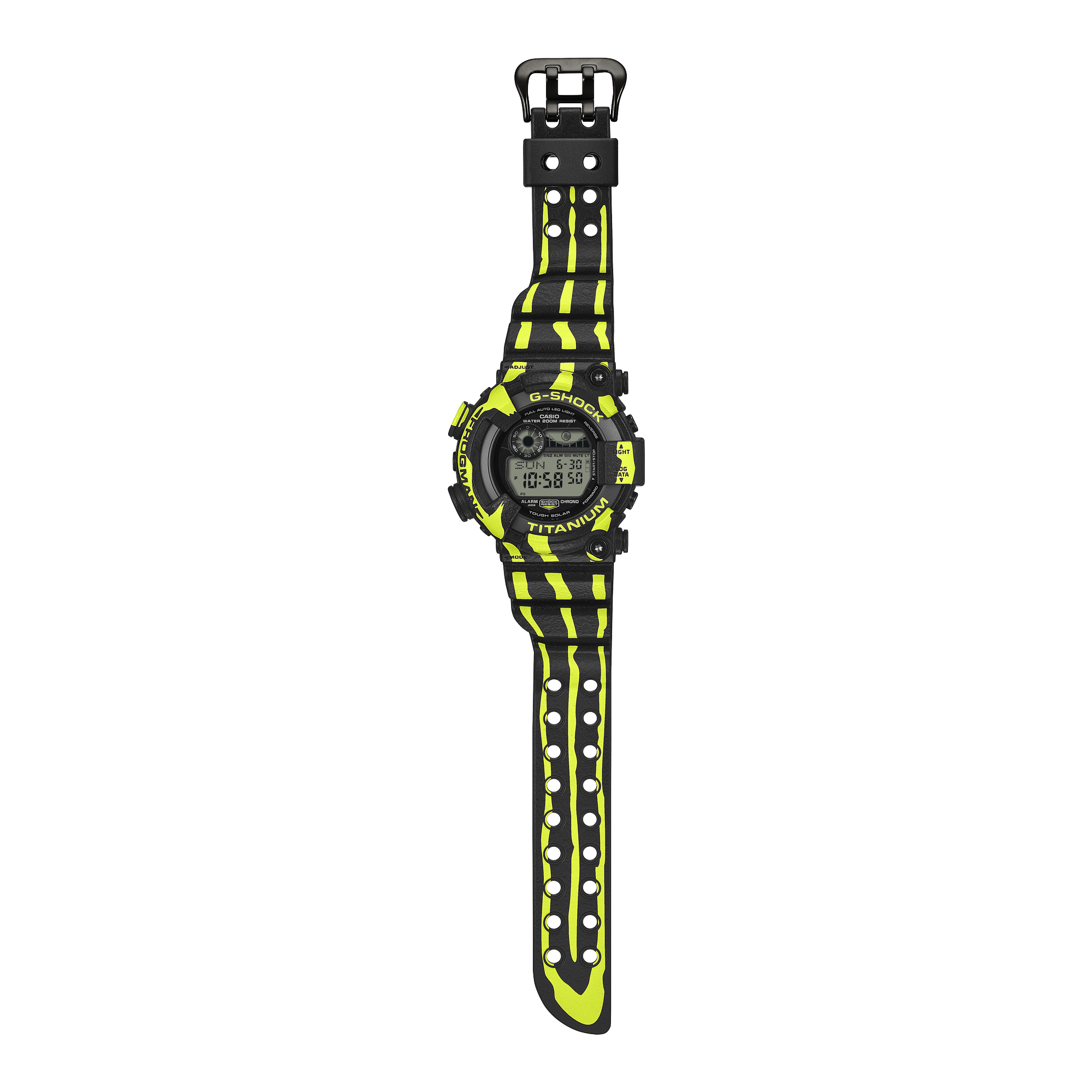 GW-8200TPF-1 Reloj G-Shock Frogman Master of G de caballero correa de silicona - Vista lateral