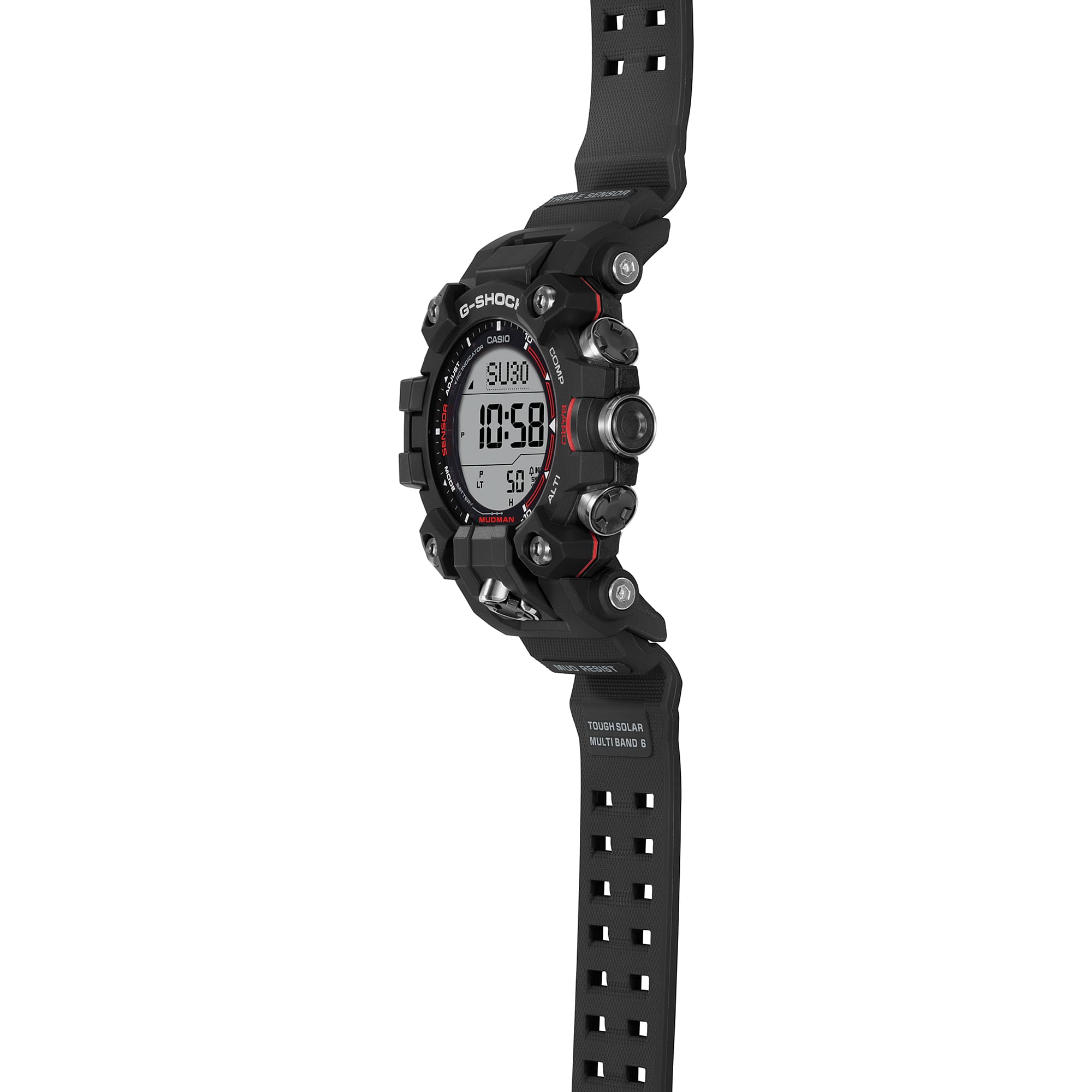GW-9500 Reloj G-Shock Mudman Hombre Resina Negro - Vista trasera