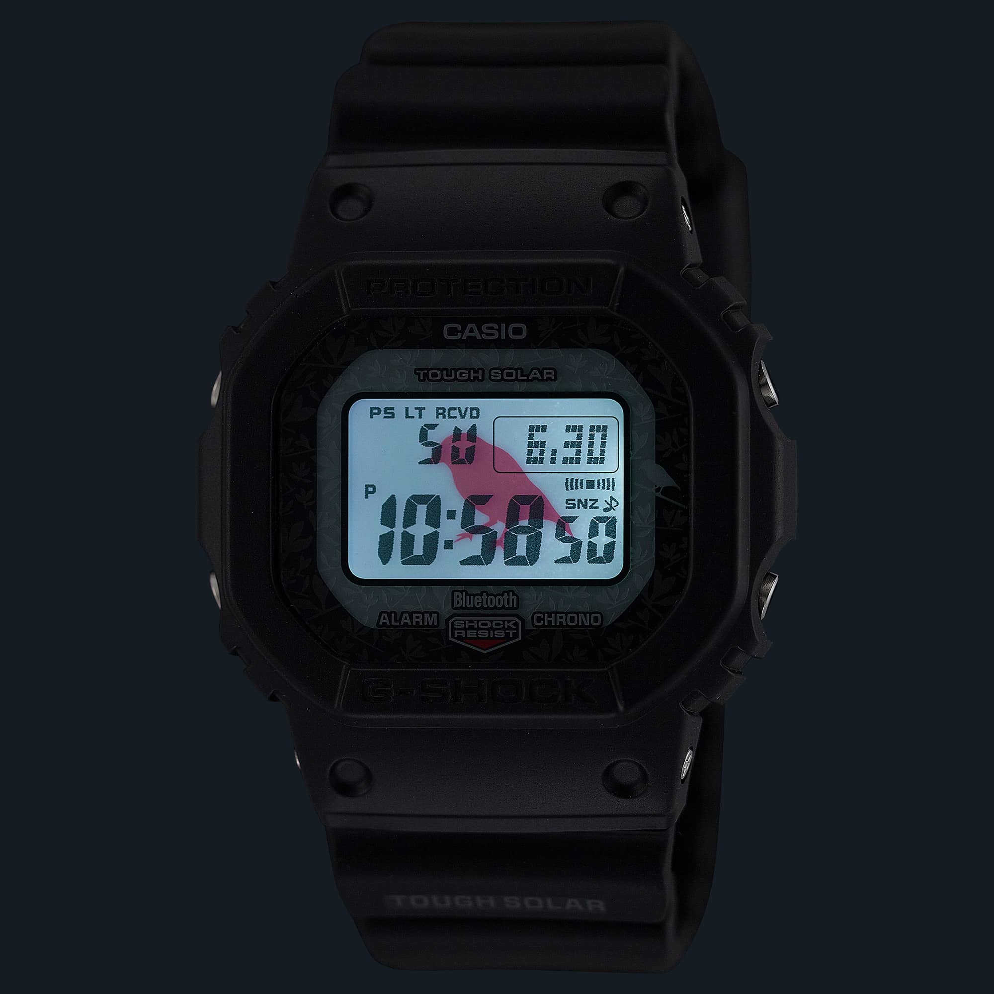 GW-B5600CD Reloj G-Shock 5600 Hombre Resina Negro - Detalle de esfera