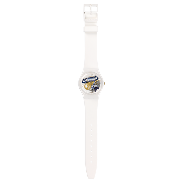 DE Reloj Swatch Mariniere Mujer Silicona Blanco - Vista lateral