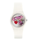 GZ300 Reloj Swatch Tender Present de dama correa de resina