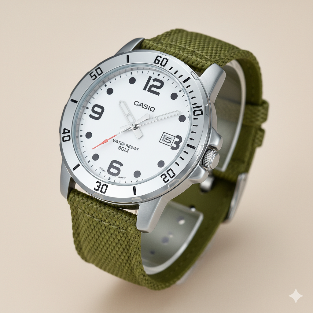MTP-VD01C-3BVCF Reloj Casio de hombre correa de tela