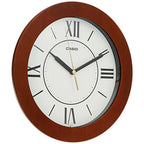 IQ-126 Reloj de Pared Casio Marco de Madera Café - Vista lateral