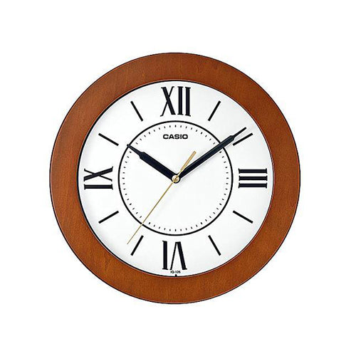 IQ-126 Reloj de Pared Casio Marco de Madera Café - Reloj original en Guatemala