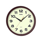 IQ-151 Reloj de Pared Casio Resina Marrón Fondo Crema - Reloj original en Guatemala