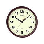 IQ-151 Reloj de Pared Casio Resina Marrón Fondo Crema