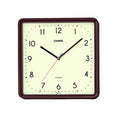 IQ-152 Reloj de Pared Casio Cuadrado Resina Marrón