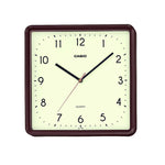 IQ-152 Reloj de Pared Casio Cuadrado Resina Marrón
