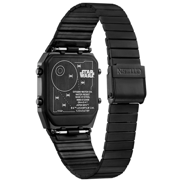 Reloj Citizen Star Wars Hombre Correa Caucho Negro - Vista lateral