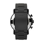 Reloj Fossil Nate Hombre Acero Negro Esfera Marrón - Vista lateral