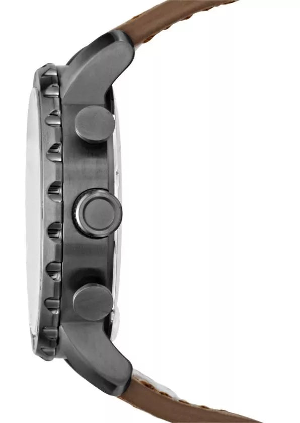 Reloj Fossil Nate Hombre Correa Cuero Marrón - Vista 5