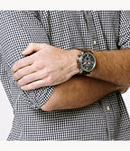 Reloj Fossil Nate Hombre Correa Cuero Marrón - Vista lateral