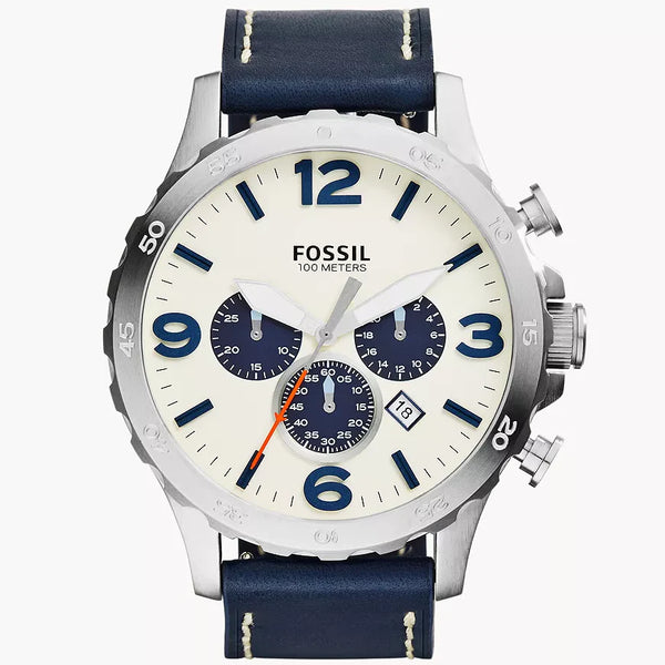 JR1480 Reloj Nate de hombre pulsera de cuero 50 mm