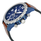 Reloj Fossil Nate Hombre Correa Cuero Marrón - Vista trasera
