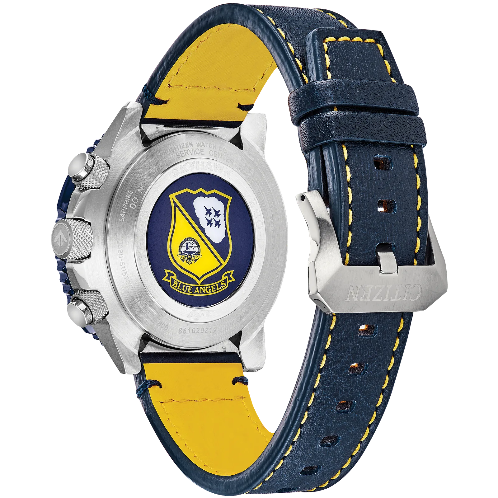 JY8078-01L Reloj Citizen  Eco-Drive Promaster Skyhawk de hombre pulsera de cuero 45mm