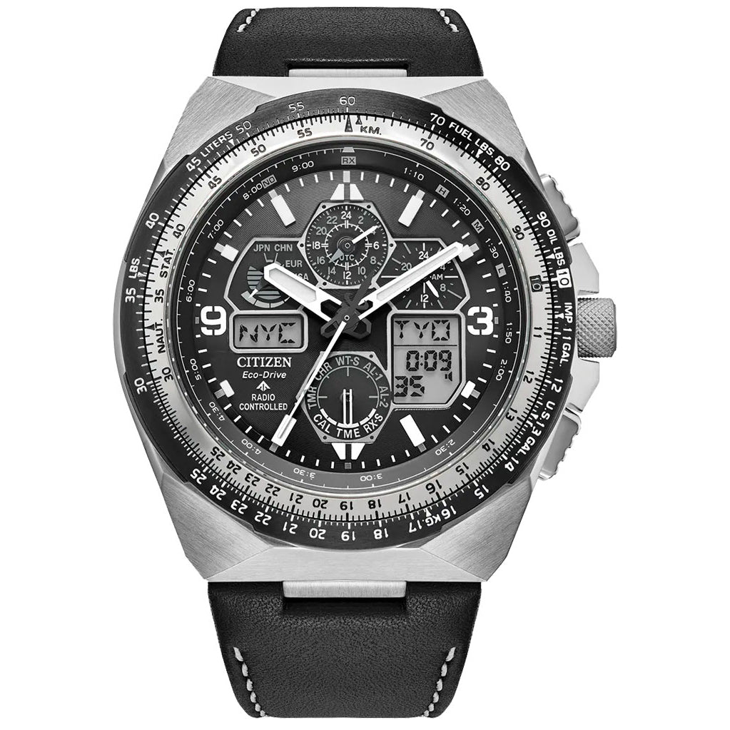 05E Reloj Citizen Promaster Skyhawk Eco-drive de caballero pulsera de cuero - Reloj original en Guatemala