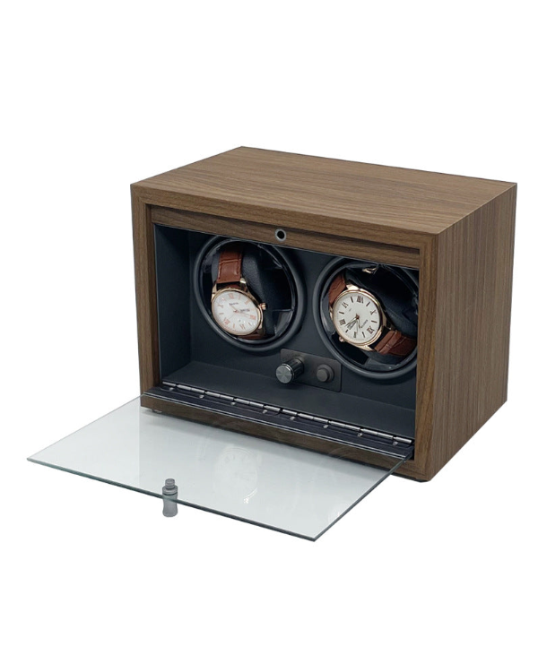 KS-001 Caja de reloj doble giratorio con iluminación
