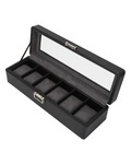 KS-009 Caja de 9 compartimientos para reloj de cuero