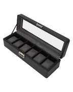 KS-009 Caja de 9 compartimientos para reloj de cuero