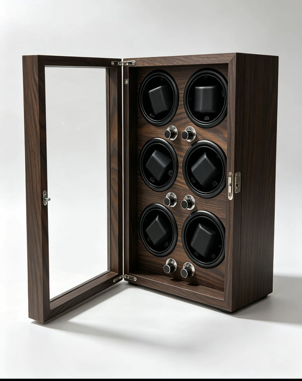 Reloj KS Rotador para 6 relojes automáticos en madera - Marrón