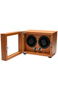 KS28 Caja Giratoria Doble para Relojes Automáticos en Madera Clara