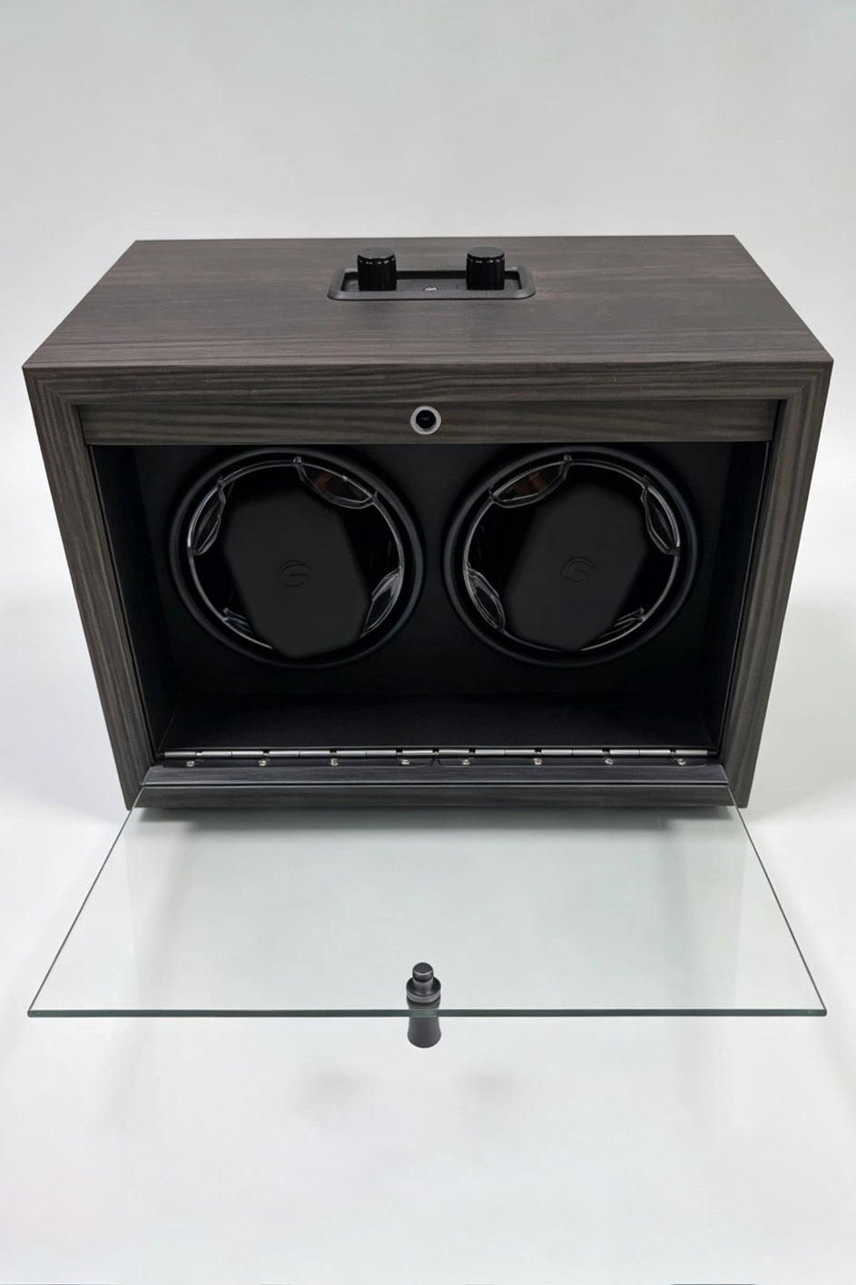 KS32 Caja Giratoria Doble para Relojes Automáticos en Madera