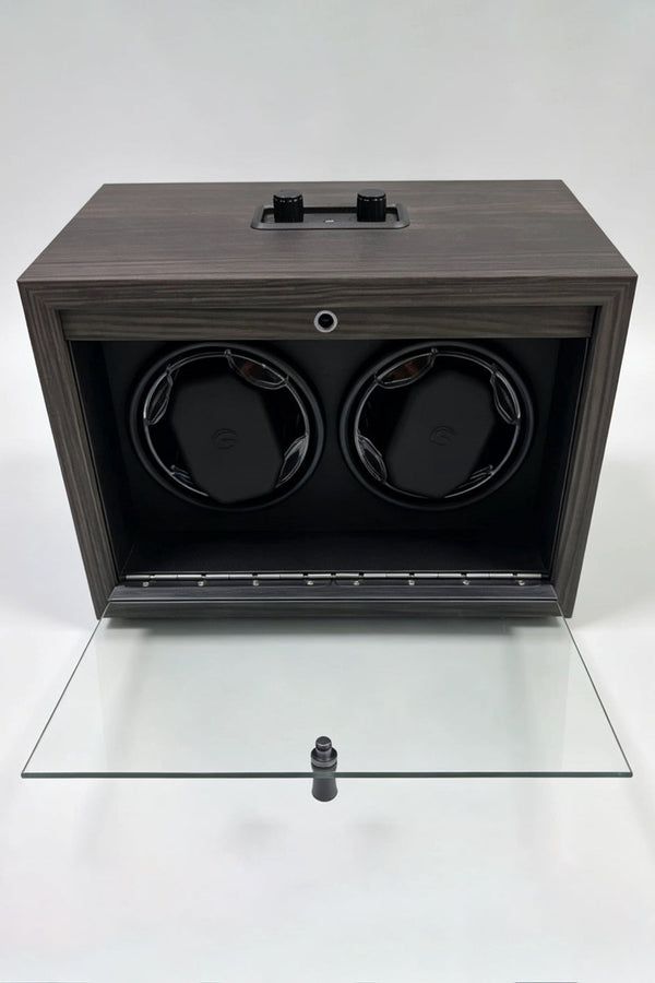 KS32 Caja Giratoria Doble para Relojes Automáticos en Madera