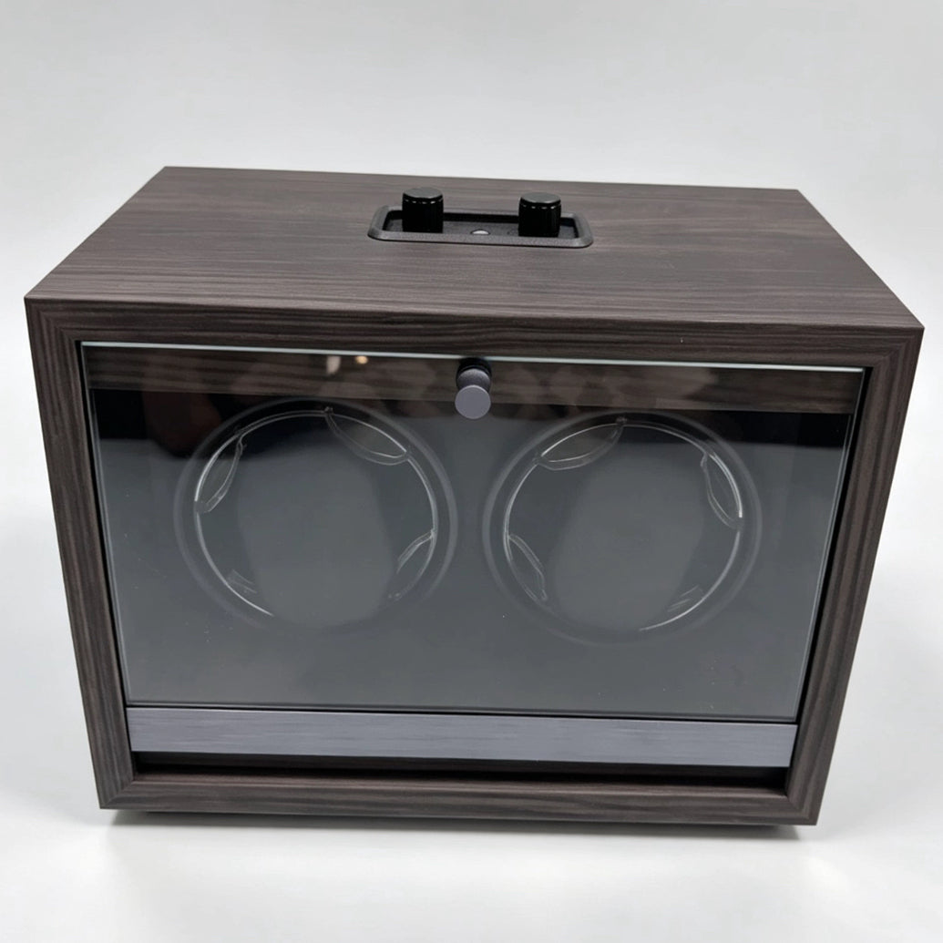 KS32 Caja Giratoria Doble para Relojes Automáticos en Madera