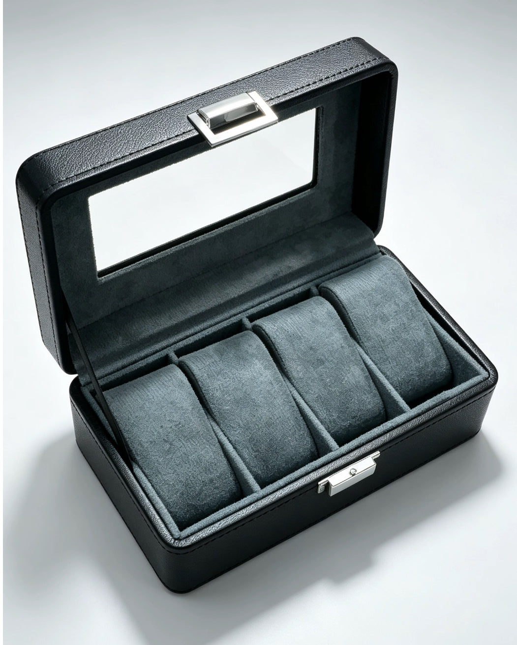 KS34 Caja Organizadora y Exhibidora para 4 Relojes