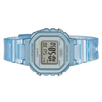 LA-20WHS Reloj Casio Illuminator Unisex Resina Azul - Detalle de esfera