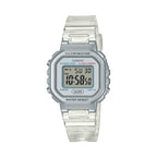 LA-20WHS Reloj Casio Illuminator Unisex Resina Transparente - Reloj original en Guatemala