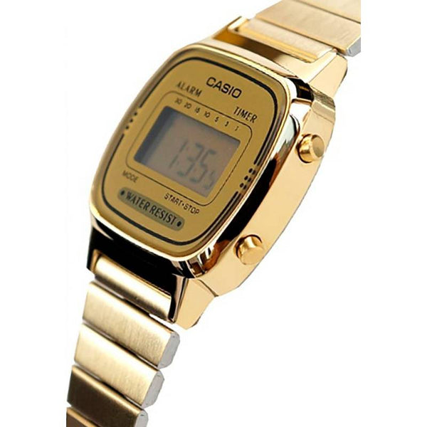 LA-670WGA-9 Reloj Casio para Mujer, Vintage Clásico - Dorado