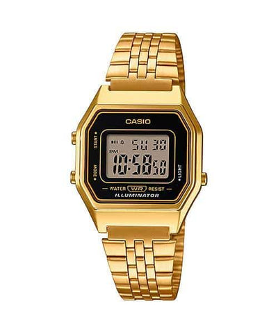 LA-680WGA-1 Reloj Casio Vintage para dama Clásico Illuminator