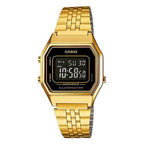 LA-680WGA-1B Reloj Casio Unisex, Vintage Clásico Illuminator