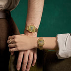 Reloj Casio Vintage Unisex Correa Acero Dorado - Detalle de esfera
