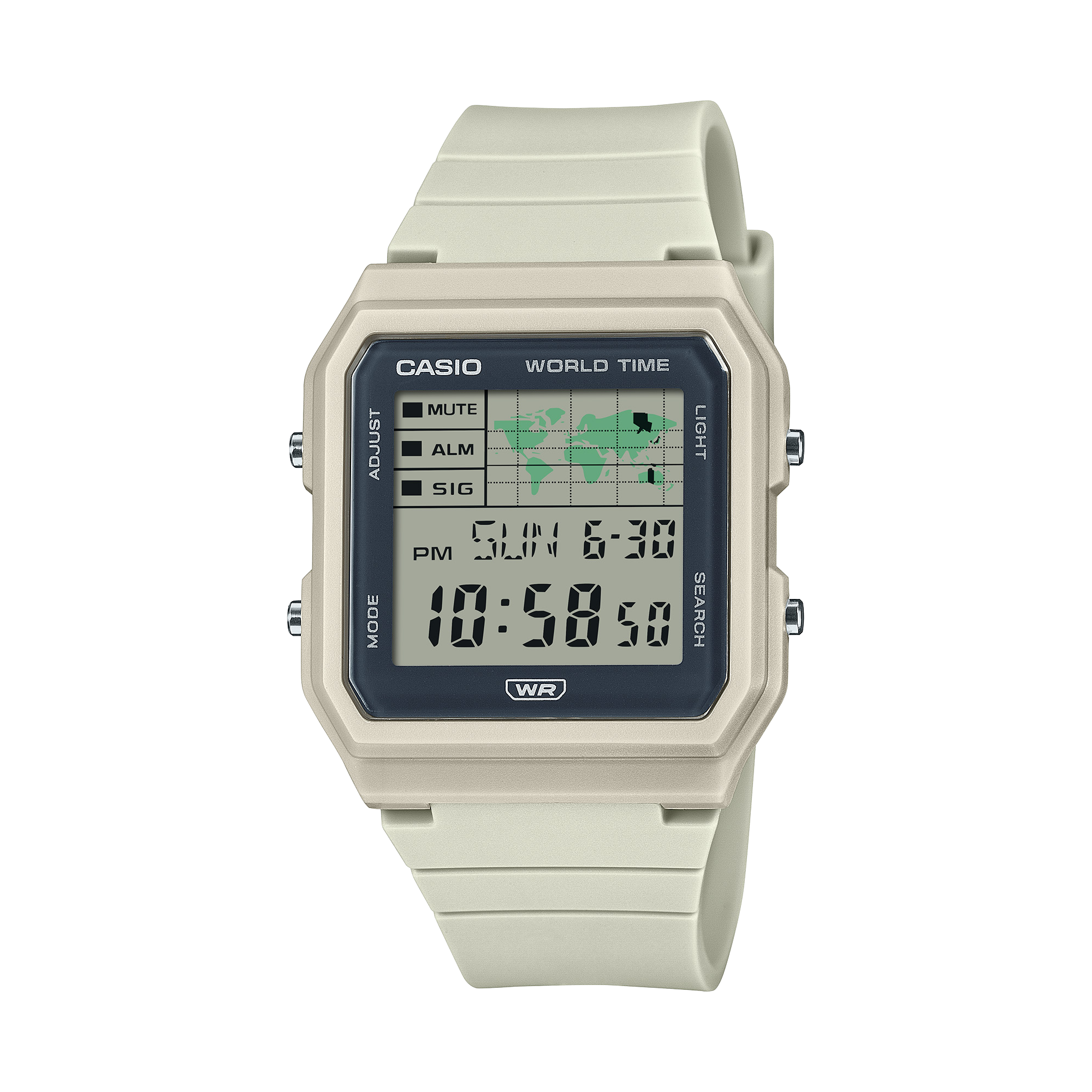 LF-30W-8A Reloj Casio Pop unisex banda de silicona