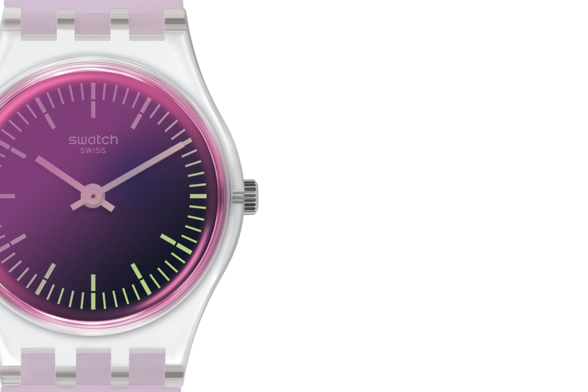 Reloj Swatch Ultraviolet de mujer pulsera de caucho - Vista 5