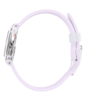 Reloj Swatch Ultraviolet de mujer pulsera de caucho - Vista lateral