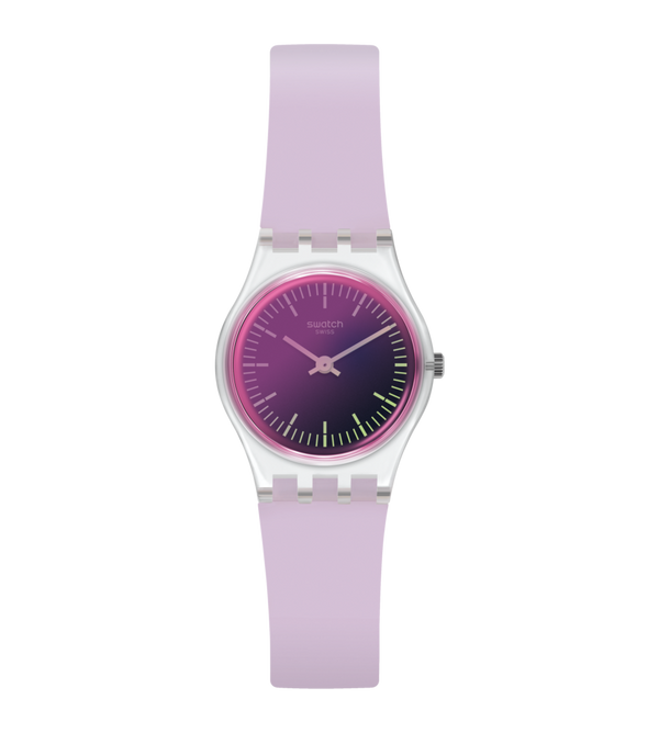 Reloj Swatch Ultraviolet de mujer pulsera de caucho - Reloj original en Guatemala